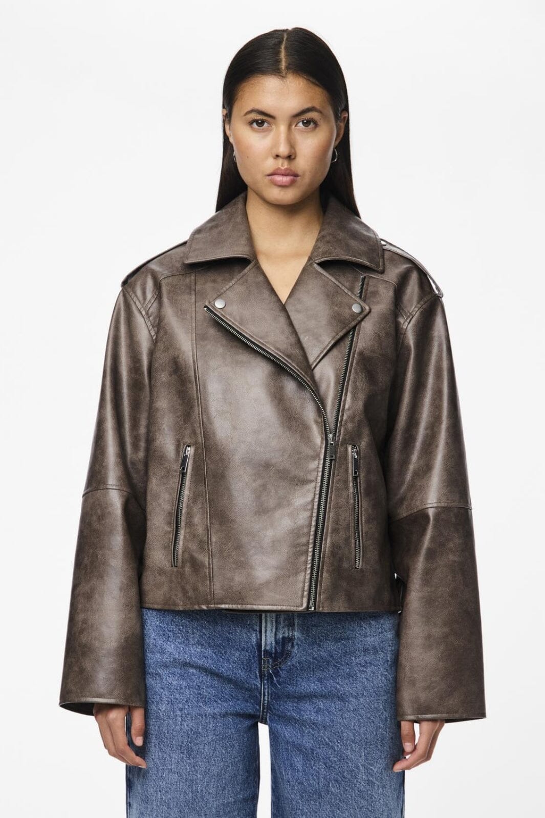 Pieces Pcsadie Ls Pu Jacket 17155328