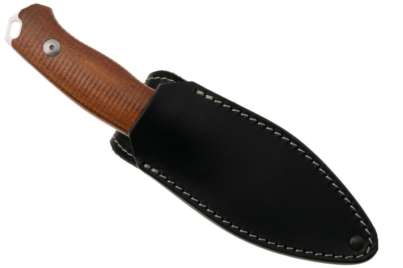 MKM Small Lov MK-SL-S, Satin M390, Santos Wood vaststaand mes, Jesper Voxnaes design
