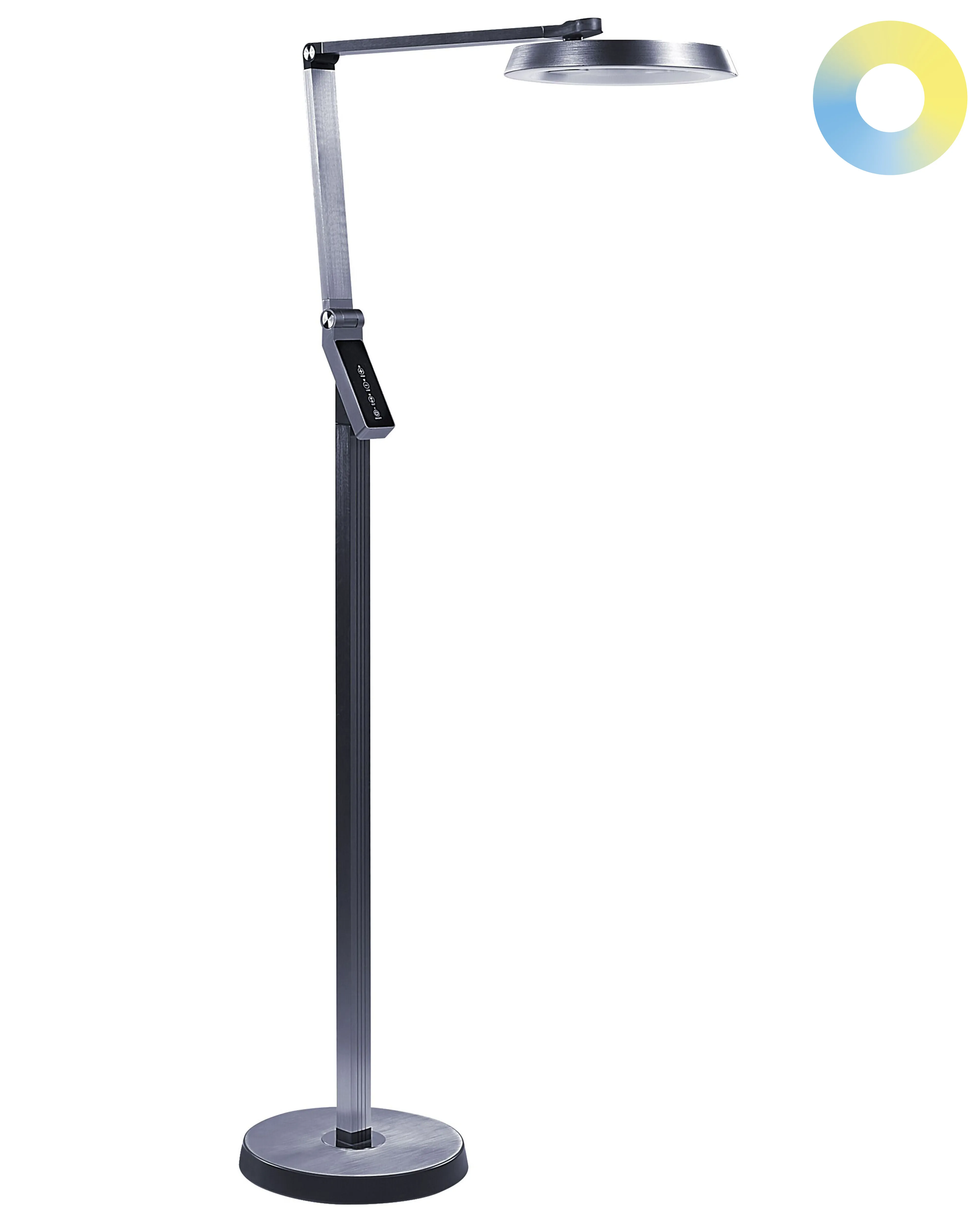LED staande lamp CARINA met dimmer Metaal Donkergrijs