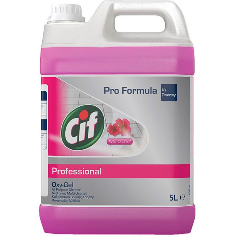 Nettoyant multi-usage cif oxy-gel sols et toutes        surfaces lavables murs        carrelages parfum orchidee