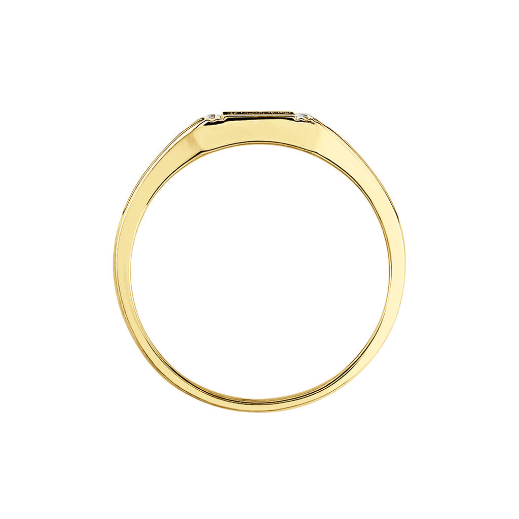 Chevalière Earl Or Jaune Diamant