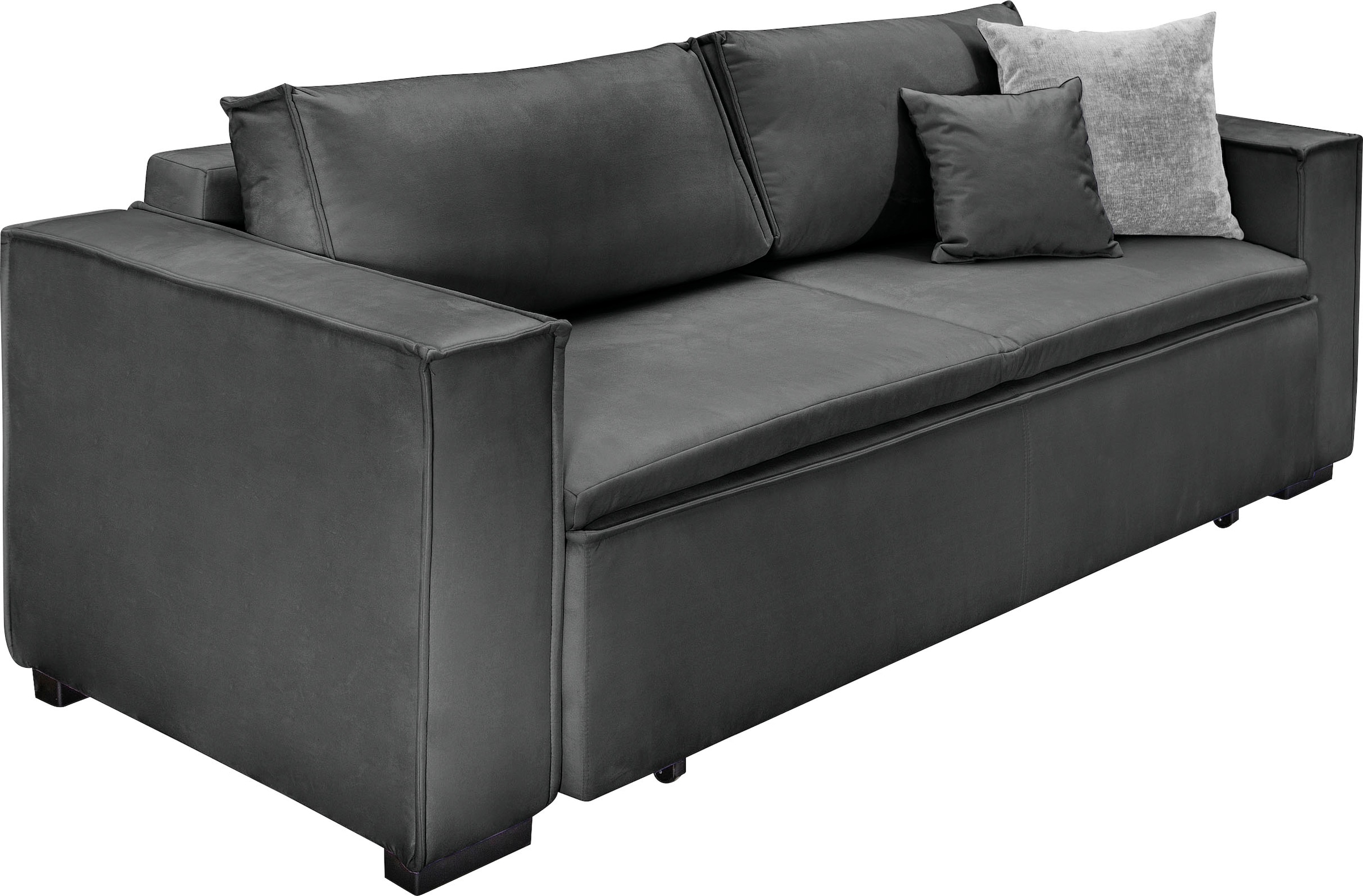 INOSIGN Schlafsofa »Manhattan« mit Boxspringaufbau, Bettfunktion & Bettkasten, Dauerschlafsofa