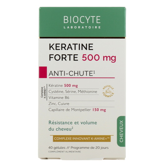 Biocyte Keratine Forte Complément Alimentaire Anti-Chute de Cheveux