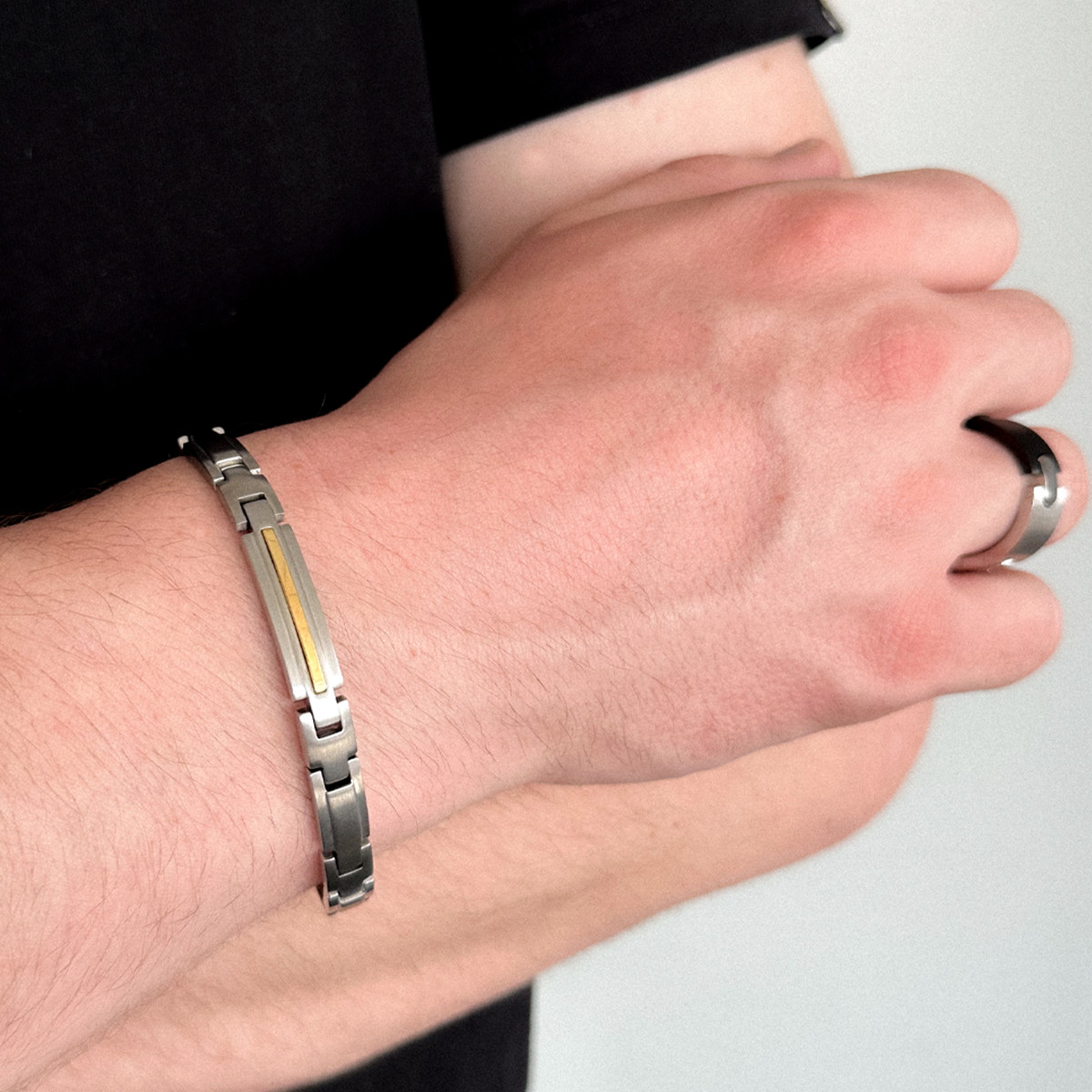 Bracelet acier 21 cm
