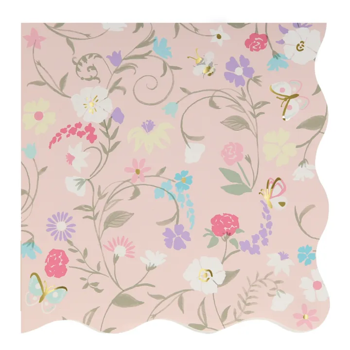Meri Meri Petites serviettes en papier florales Ladurée - Set de 16