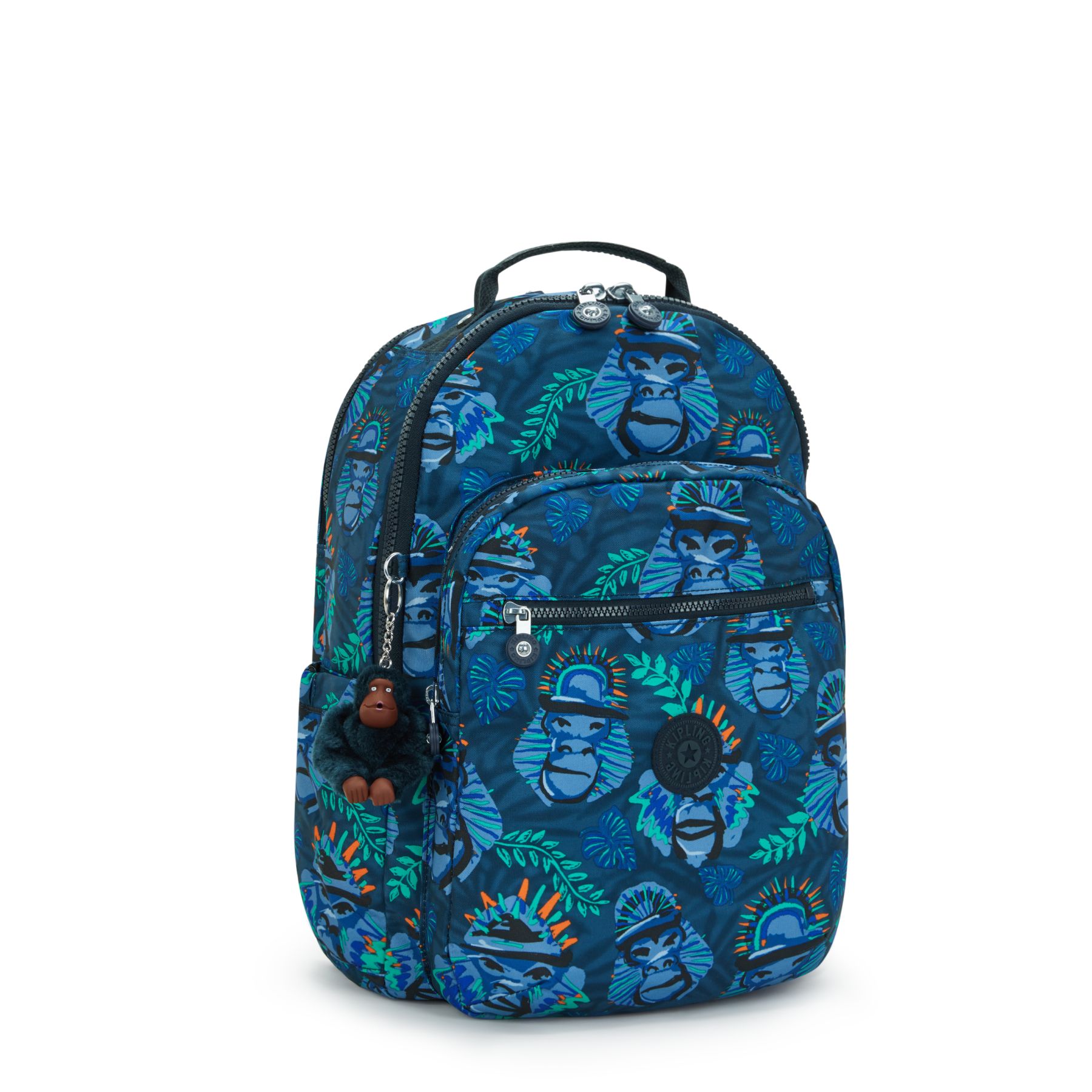 SEOUL LAP Grand sac à dos avec compartiment séparé pour ordinateur portable - Blue Monkey Fun