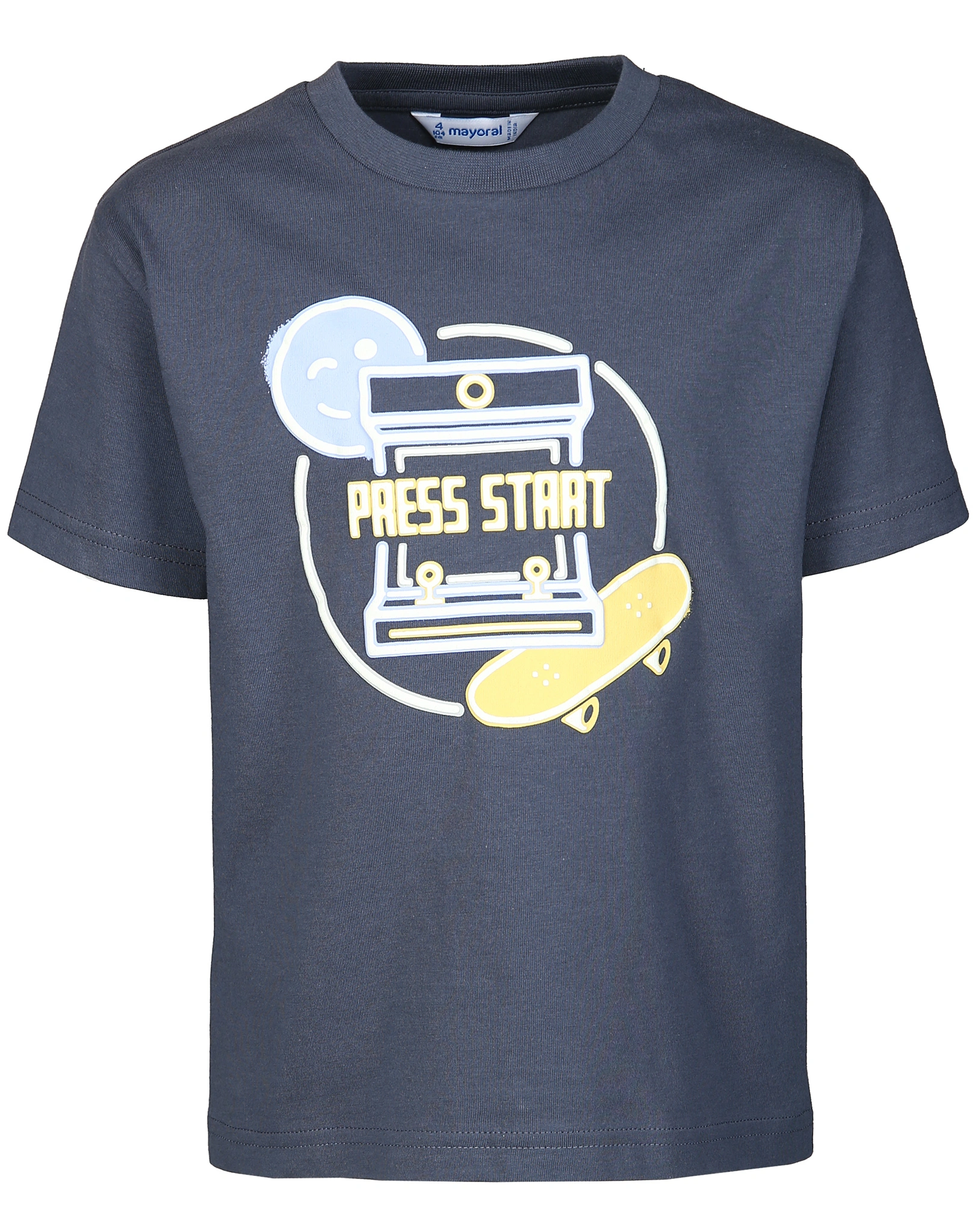 T-Shirt PRESS START in dunkelblau