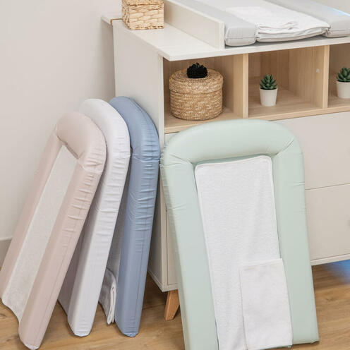 Matelas à Langer PVC avec 2 éponges amovibles 42x70 cm LILAS - DOMIVA
