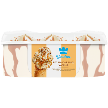 Hertog IJssalon Ijs Pecan-Karamel Vanille 825 ml