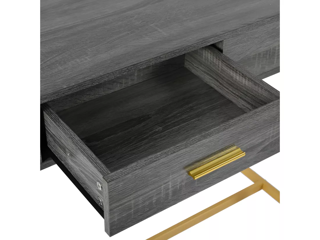 Console avec 1 tiroir - style moderne - Gris