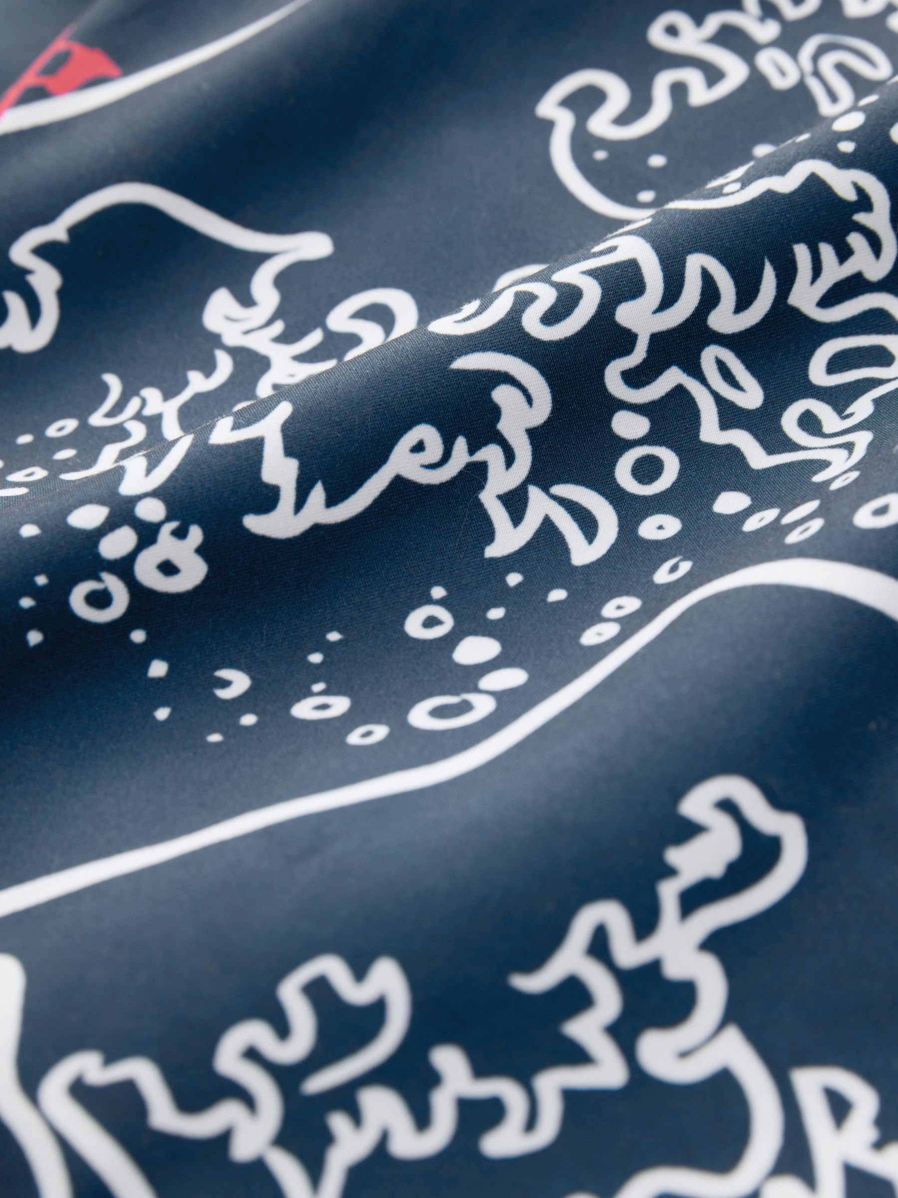 Blauwe Hokusai - Gelicenseerde zwembroek met print
