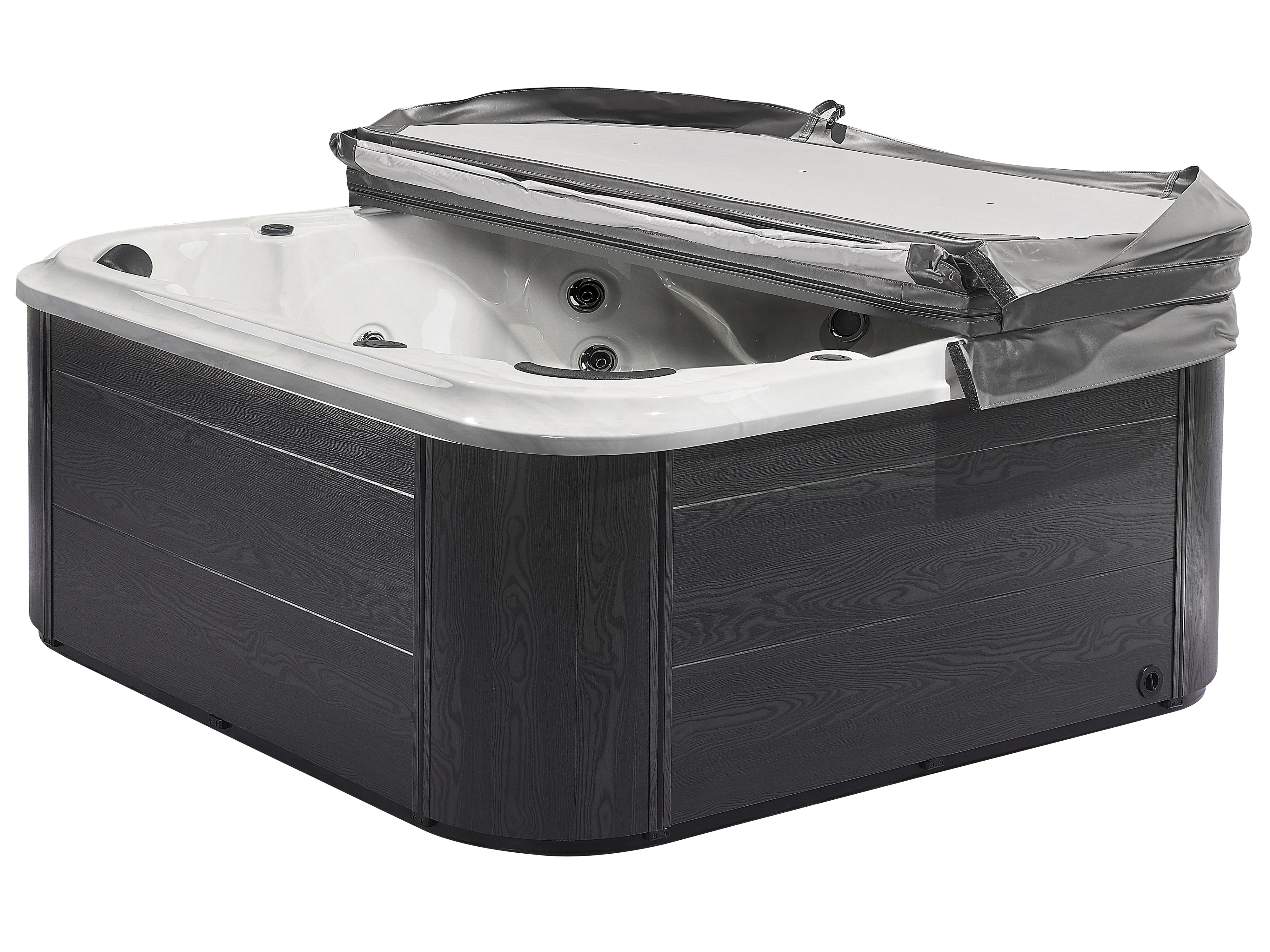 Buiten hottub met LED TULAROSA Wit
