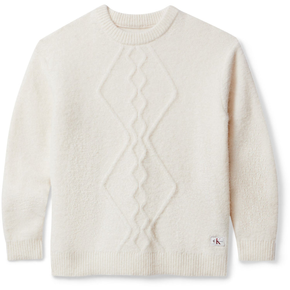 Køb Calvin Klein Whitecap Gray Fluffy Sweater