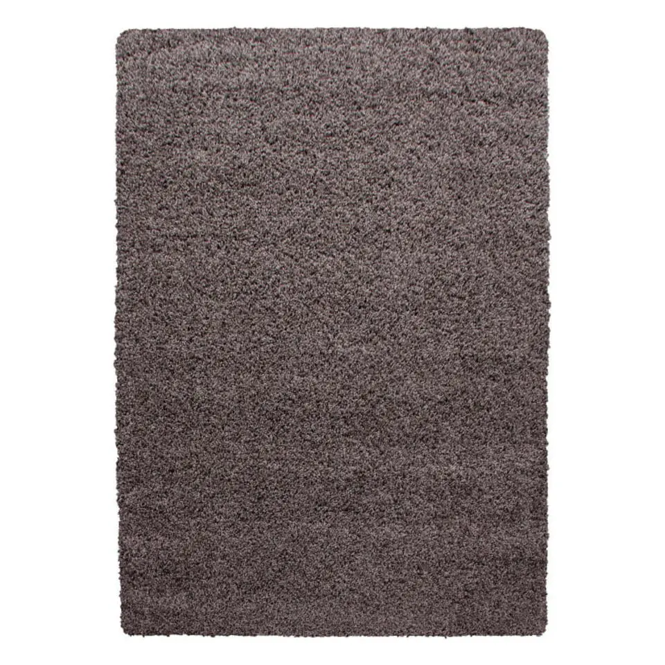 Basic Shaggy vloerkleed Taupe Hoogpolig - 120x170 CM