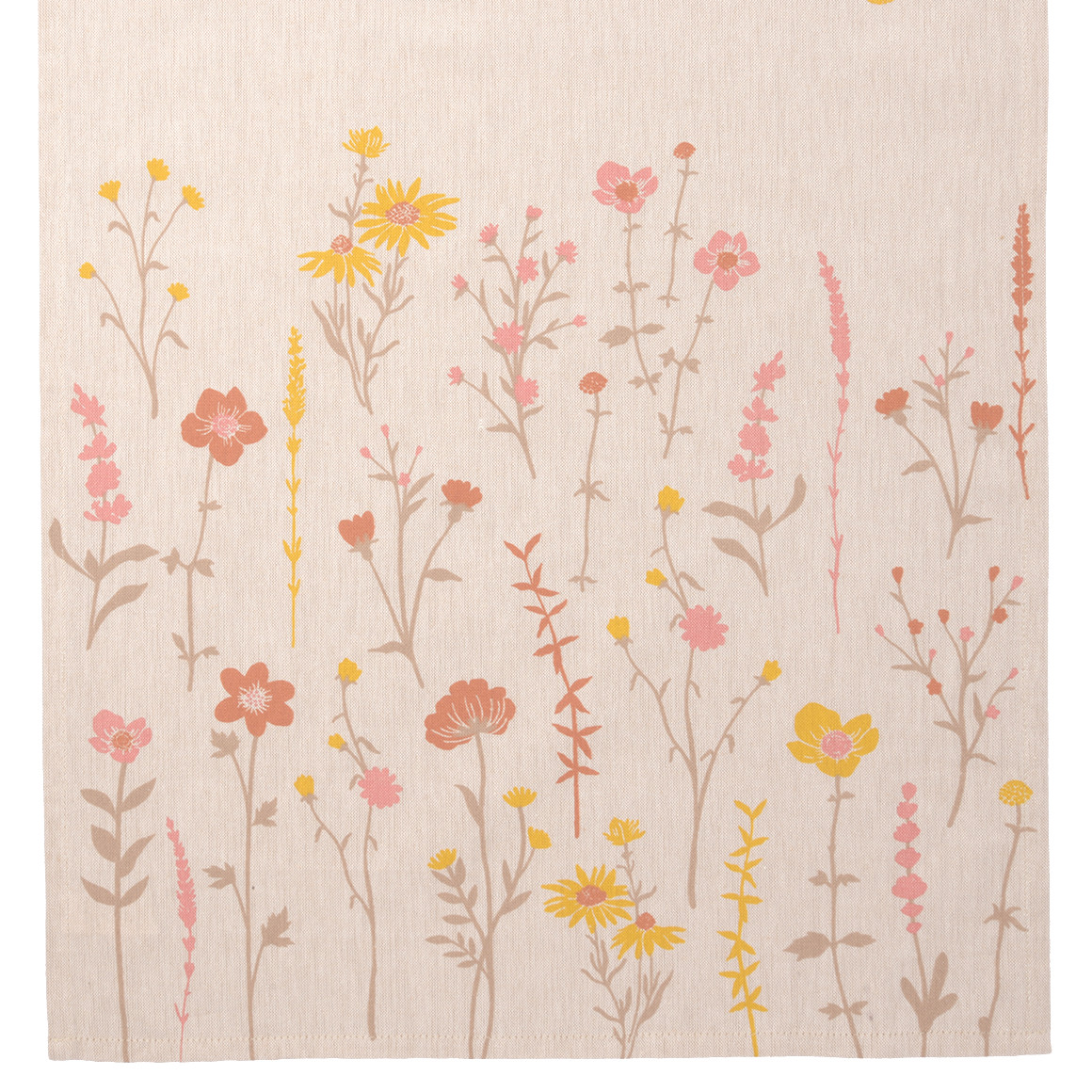 My Home Tischläufer mit Blumen-Print beige / bunt