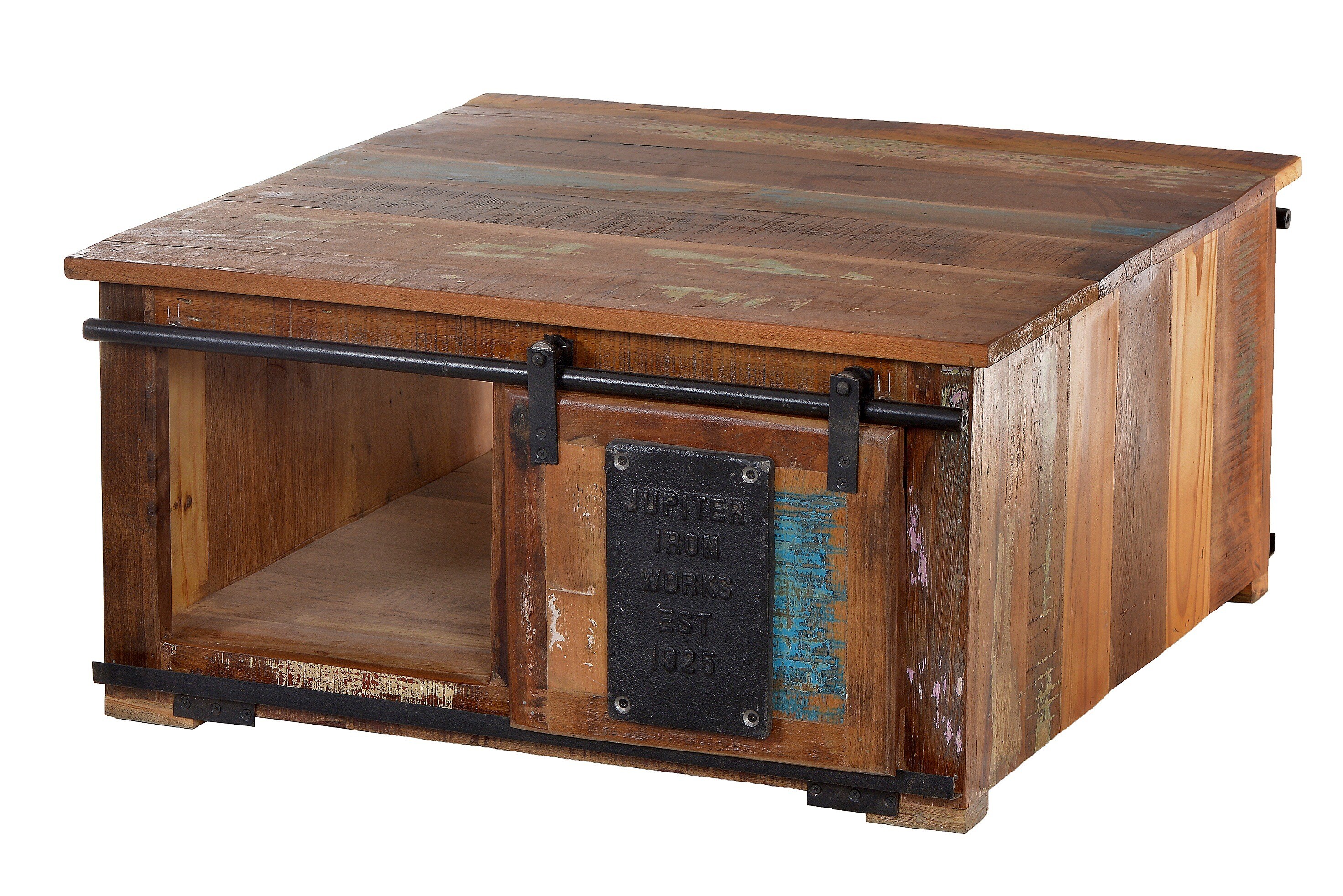 Couchtischtruhe Altholz Couchtisch Wohnzimmer Tisch Beistelltisch Sofatisch