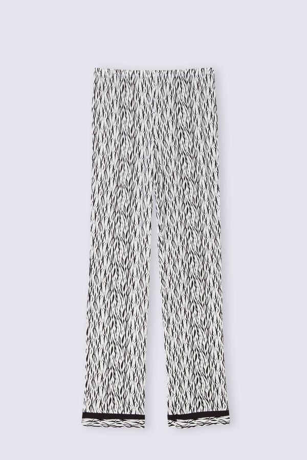 Calças Go Animalier em Viscose de Bambu