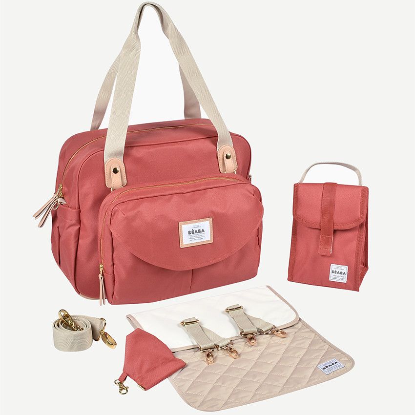 Sac à langer Genève II - Terracota - Ecru