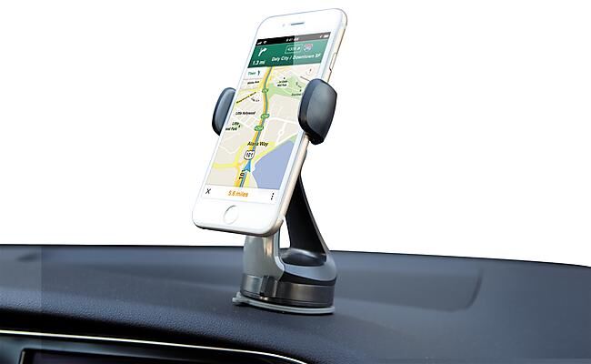 MUVIT - SUPPORT VOITURE ROTULE POUR SMARTPHONE : 80 MM