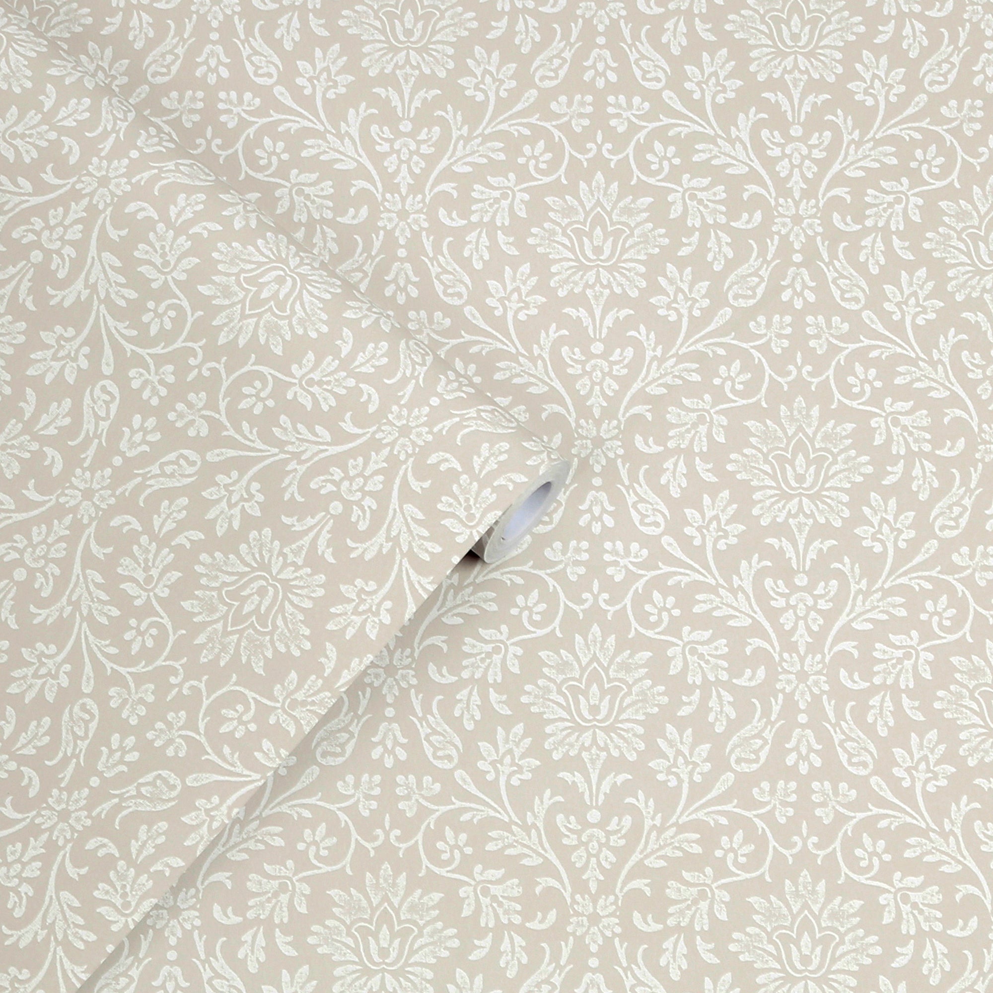 Laura Ashley Annecy Behang - Bloemen - 10mx52cm - Grijs