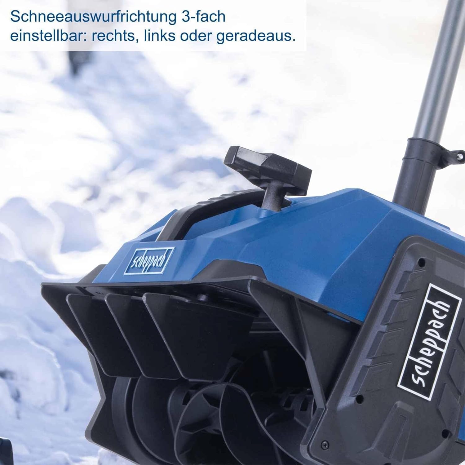 Scheppach Akku Schneefräse BC-SNB410-X Schneeräumer | 40cm Räumbreite | 6m Wurfweite | 20cm maximale Schneehöhe | Variable Auswurfrichtung | 20V-IXES-Serie | 10 Jahre Garantie | Ohne Akku & Ladegerät
