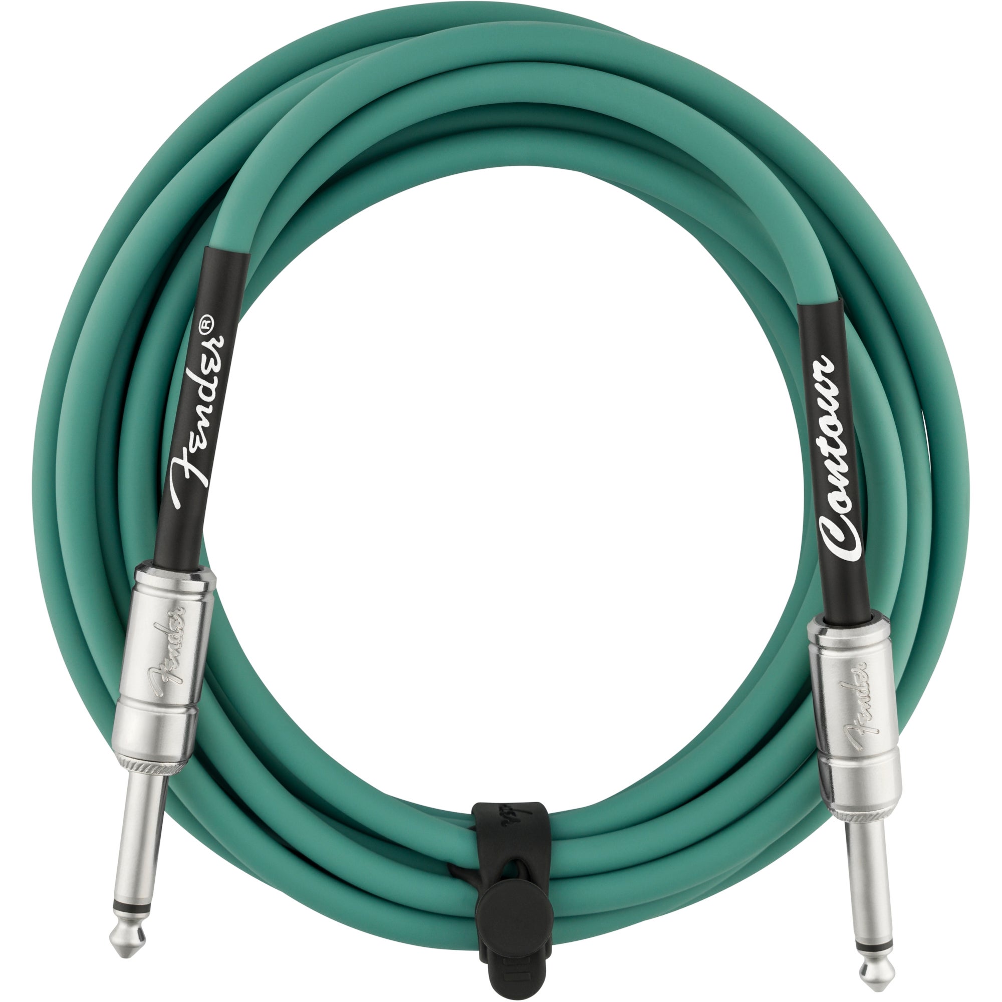 Fender Contour 15 ft Sherwood Green instrumentkabel 4,5 meter
