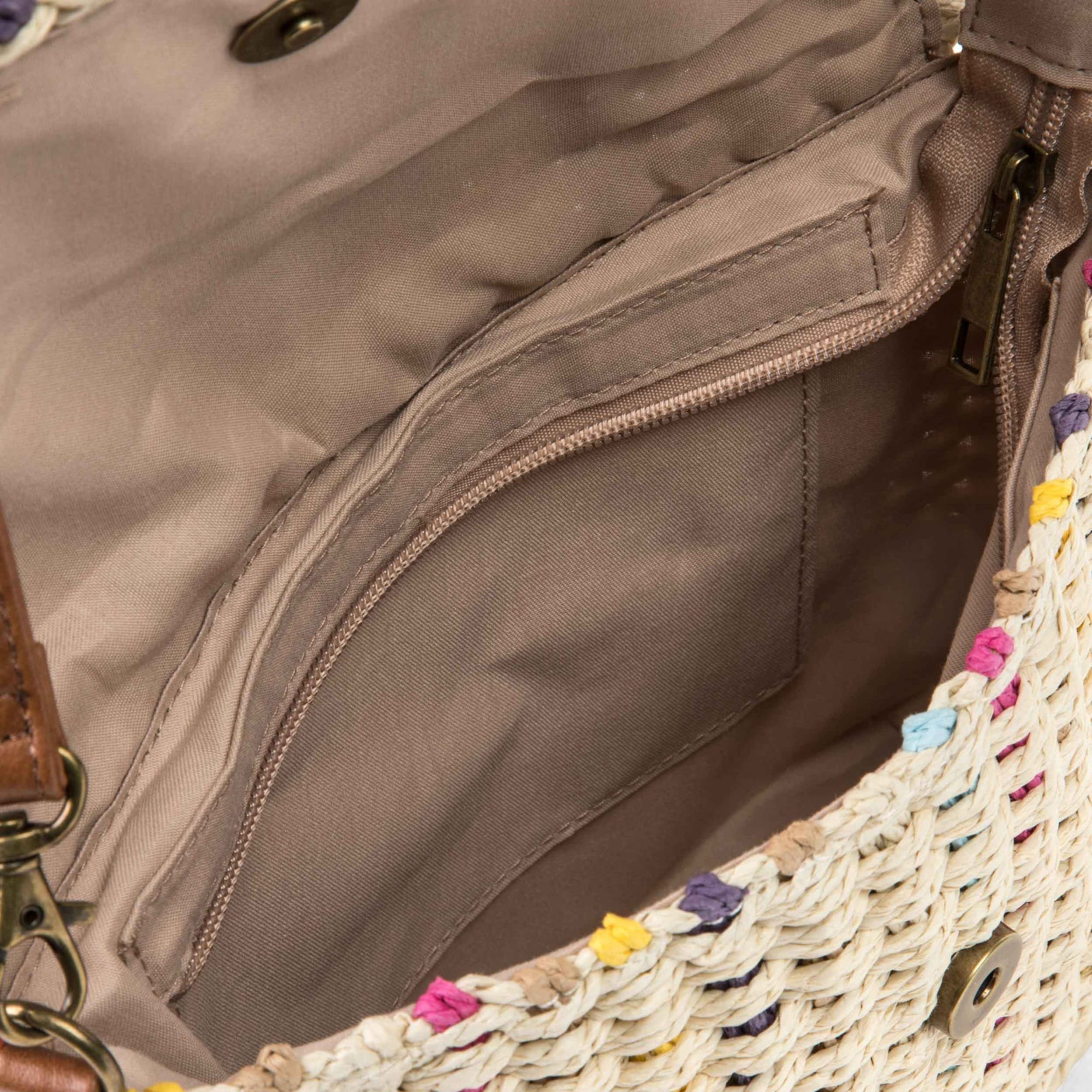 Sac bandoulière beige