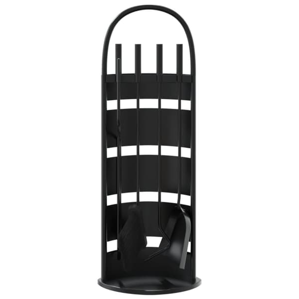 vidaXL Peisverktøysett 5 deler 23x15x66 cm stål