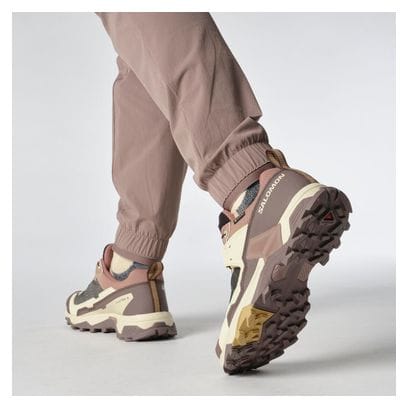 Chaussures Outdoor Salomon X Ultra 5 GTX Beige/Rose Femme