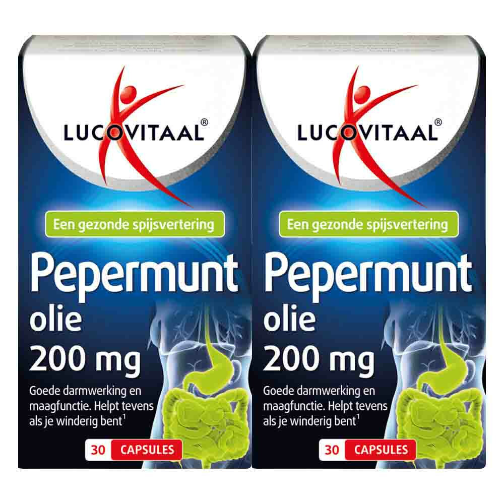 2x Lucovitaal Pepermuntolie 30 capsules