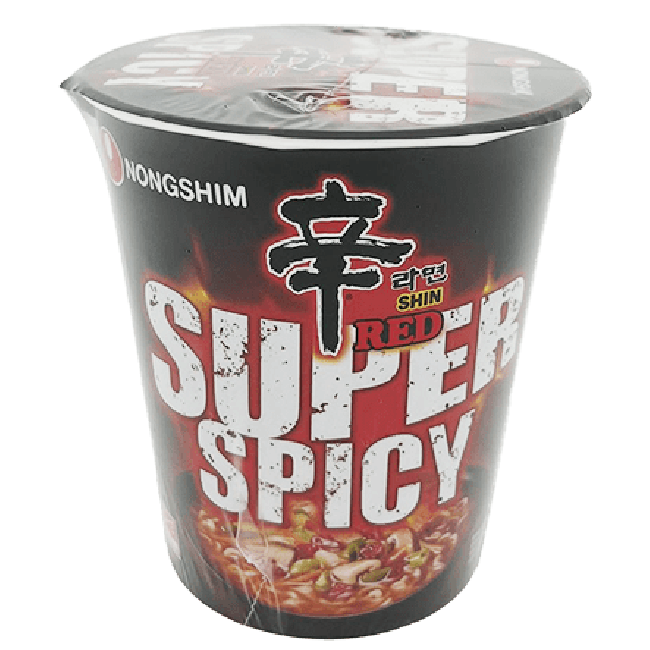 Nong Shim Instant Cup Noedels Shin Rood Super Pittig 68g