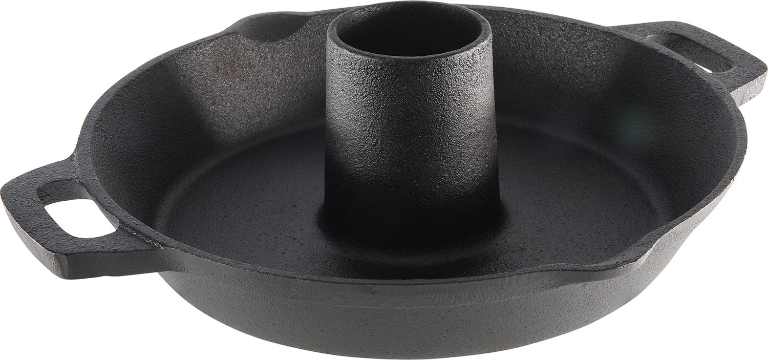 Cast Iron pan gietijzer met kiphouder zwart D 30 H 11,5 cm