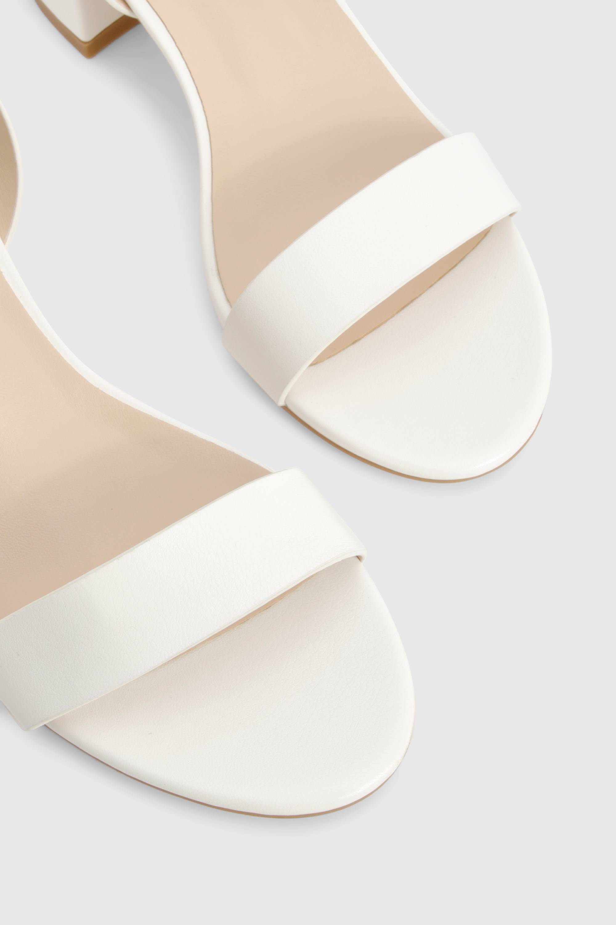 boohoo Talons à large coupe, bloc bas, à peine perceptibles