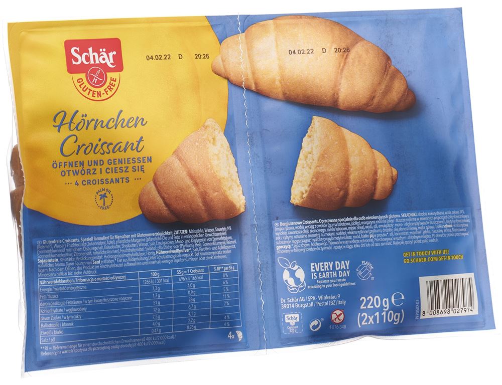SCHAER Croissant<br>220 g, glutenfrei