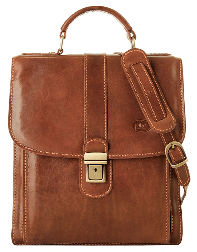 Piké Umhängetasche echt Leder, Made in Italy