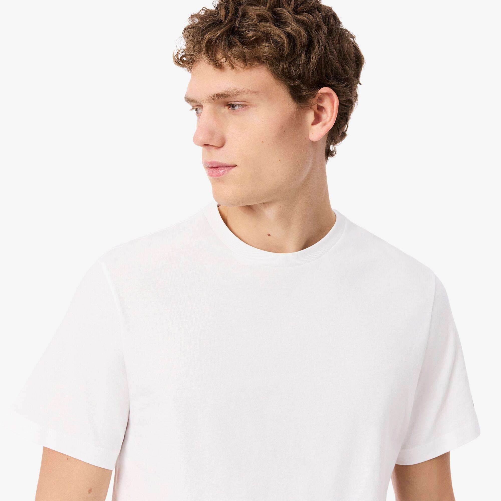 Lacoste Printed Cotton Lounge T Shirt