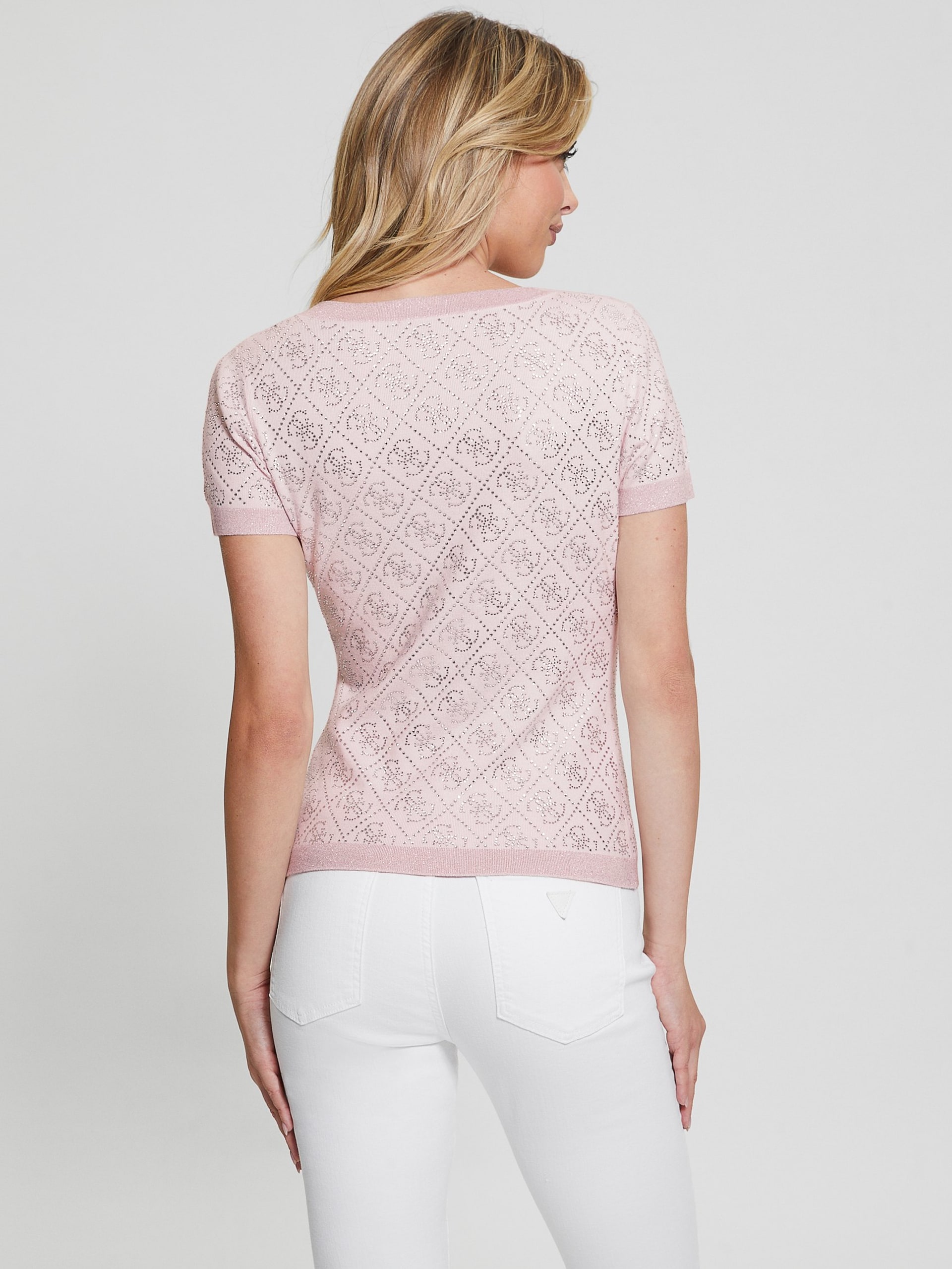 Top Paige Quattro com Strass