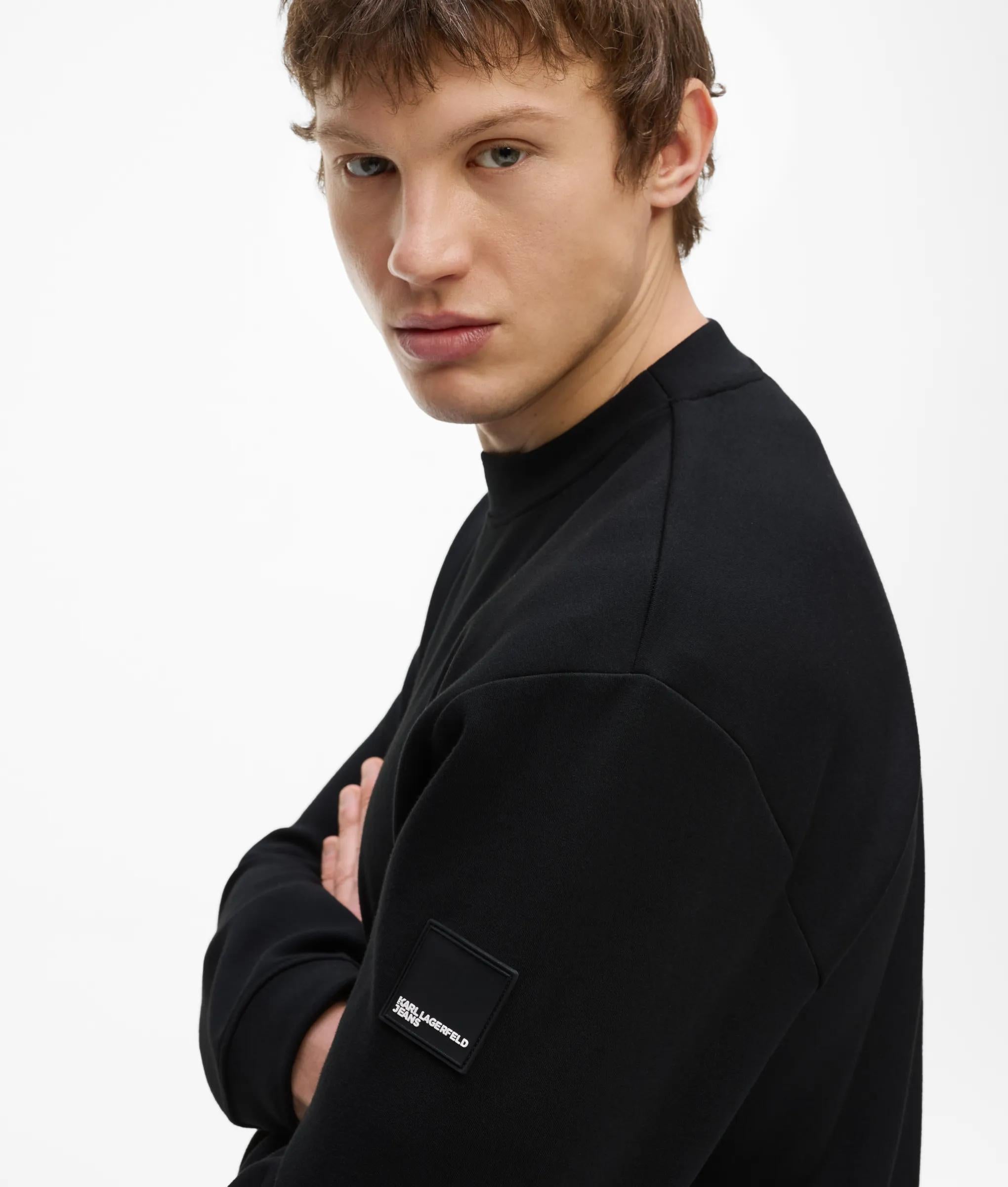 Scuba sweatshirt met ronde hals