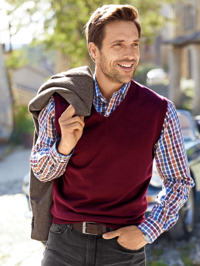 Merino-Mix V-Pullunder