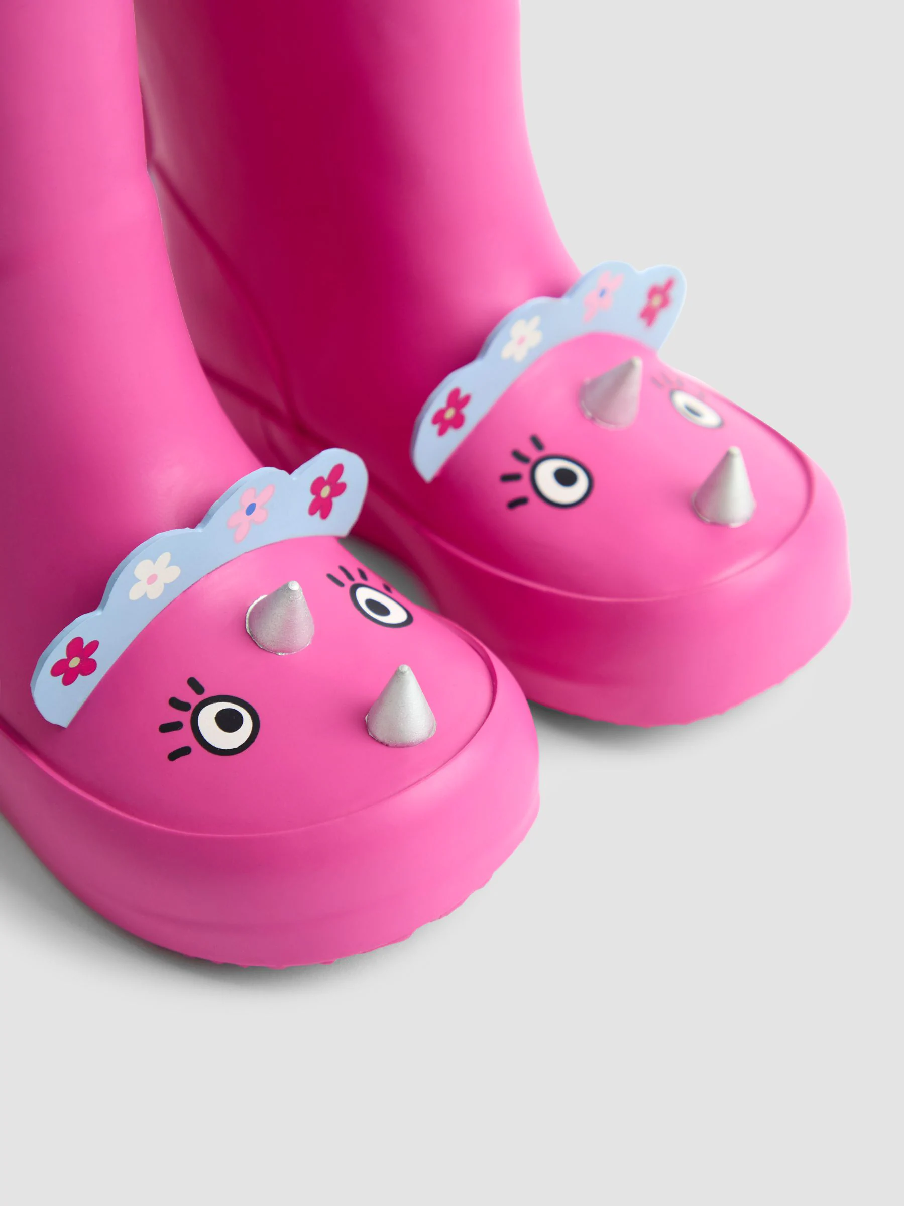 Fuchsiaroze met dinosaurussen - JoJo Maman Bébé Character Wellies