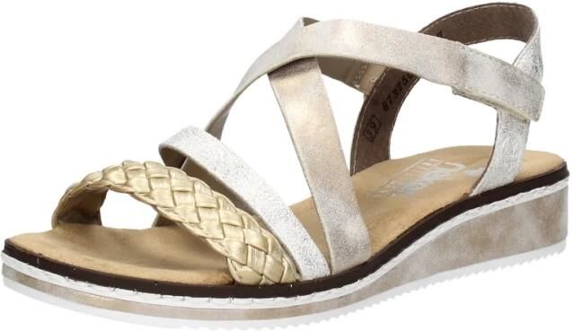 Rieker Sandalen Plat Sandalen Plat Goudkleur
