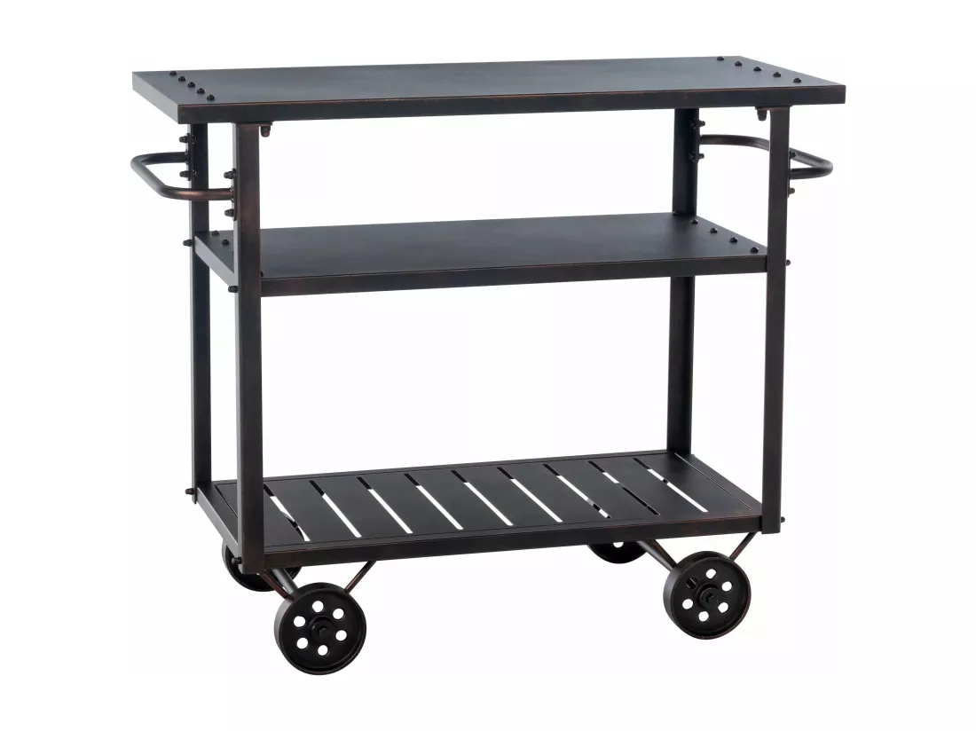 Chariot de service - Métal & Métal - Bronze - Spring