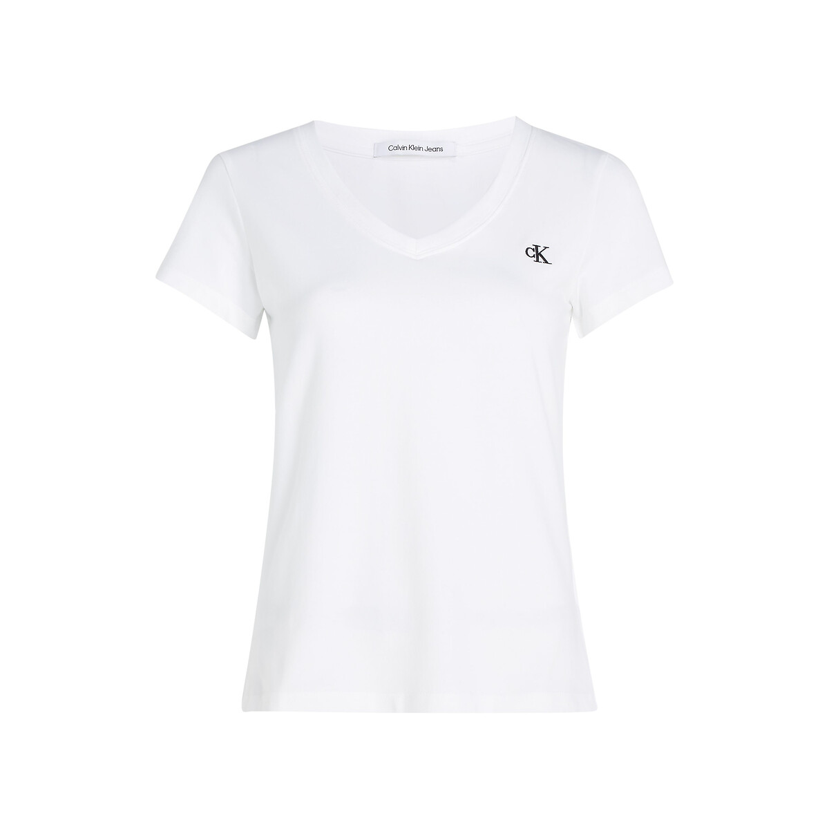 CALVIN KLEIN JEANS<br>Camiseta de manga curta com decote em V
