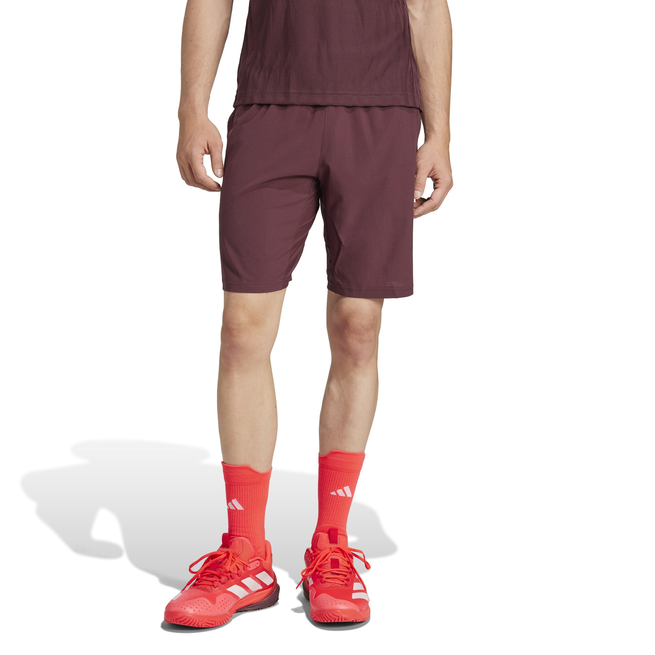 adidas Ergo 7in Shorts Hommes - Rouge Foncé