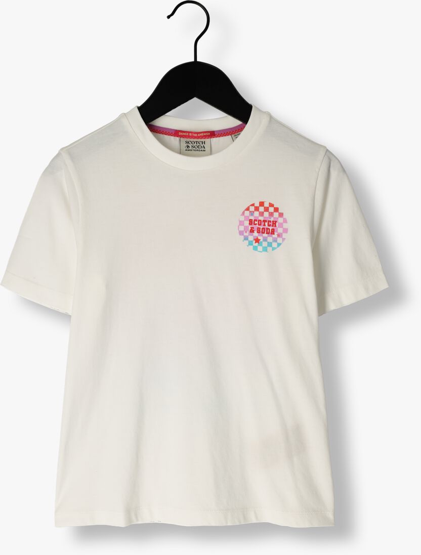 SCOTCH & SODA gebroken wit scotch & soda t-shirt relaxed-fit artwork t-shirt