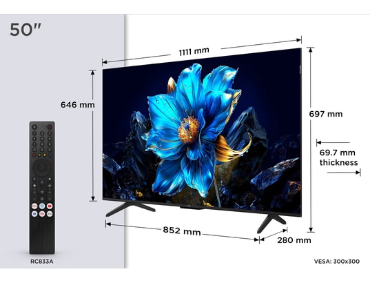 TCL - TV QLED 4K 126 cm 50P79K