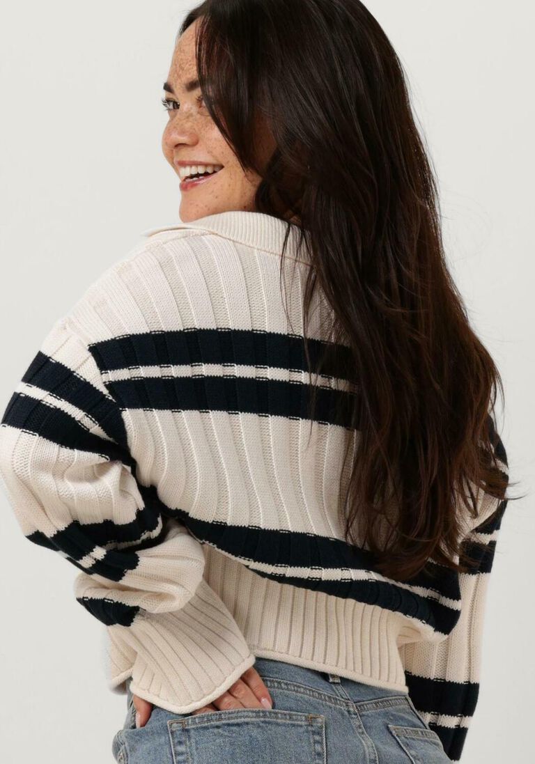 TOMMY JEANS witte tommy jeans trui tjw bxy crp stripe sweater ext