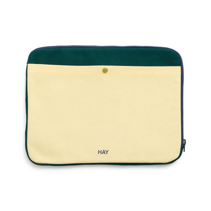 HAY - Multi Laptop Cover, 34,5 x 26 cm, soft yellow / multi
