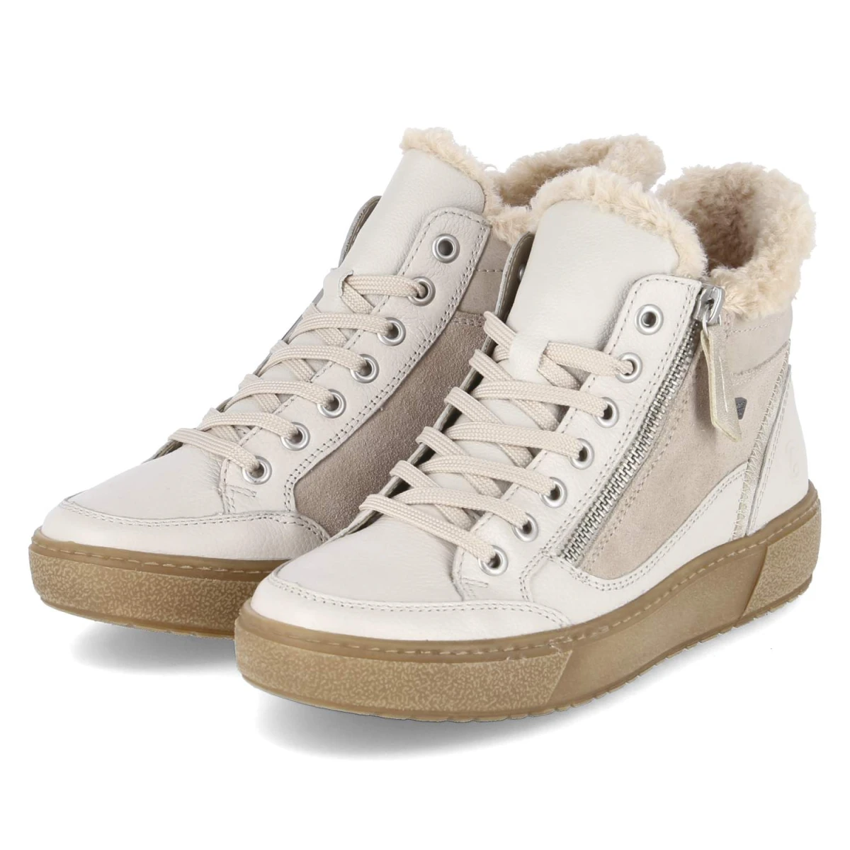 RemonteSchnürstiefeletten - weiss kombi