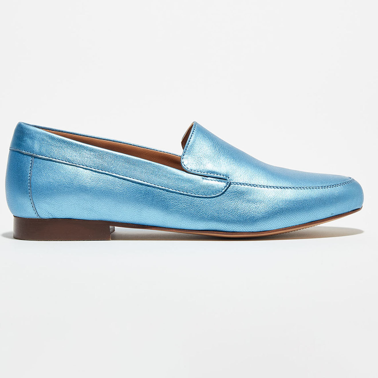 Quartier Latin Mocassins en Cuir Love irisés bleus